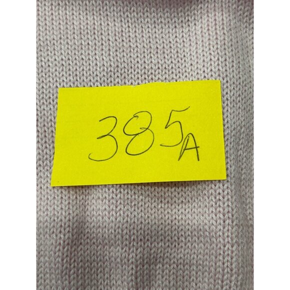 Relaxed Fit Pink Lace Trimmed Deep V Neck Sweater SZ Large Crochet Detail - Picture 9 of 10